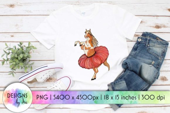 Charming Horse Sublimation Ballerina Horse