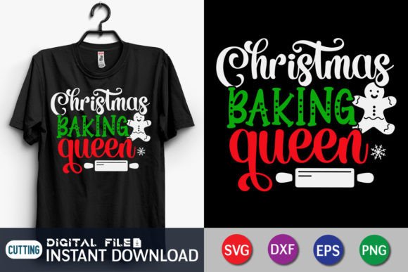 Christmas Baking Queen SVG: Perfect for T-Shirt Designs and Graphics