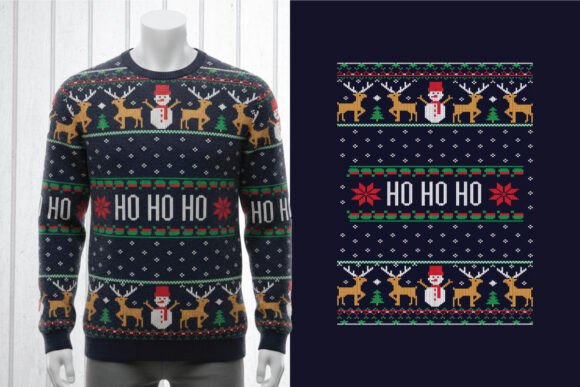 Christmas Ugly Sweater Design: A Festive Embroidery Gem