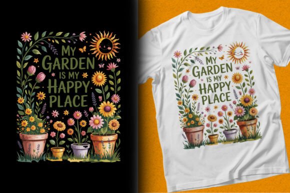Gardening Watercolor SVG for T-Shirt Designs and Graphics