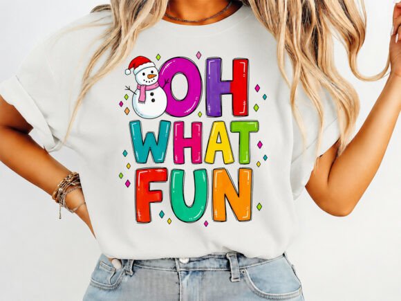 Oh What Fun Christmas T-Shirt: A Festive Graphic Design