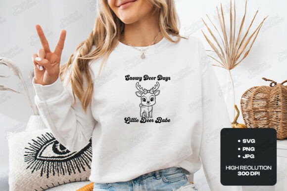 Review: Snowy Deer Days Little Deer Babe for T-Shirt Designs
