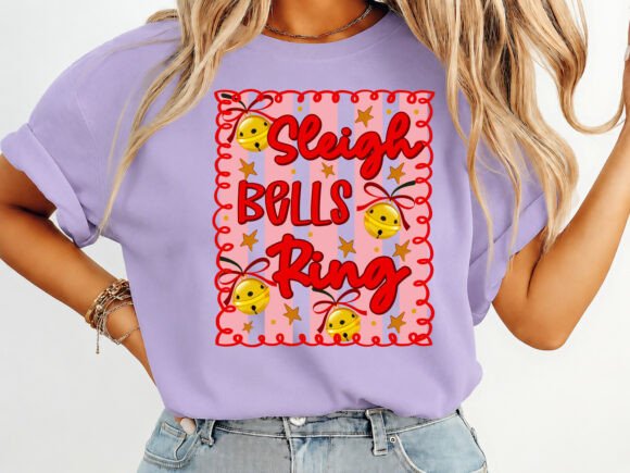 Sleigh Bells Ring SVG PNG: Perfect for Festive T-Shirt Designs