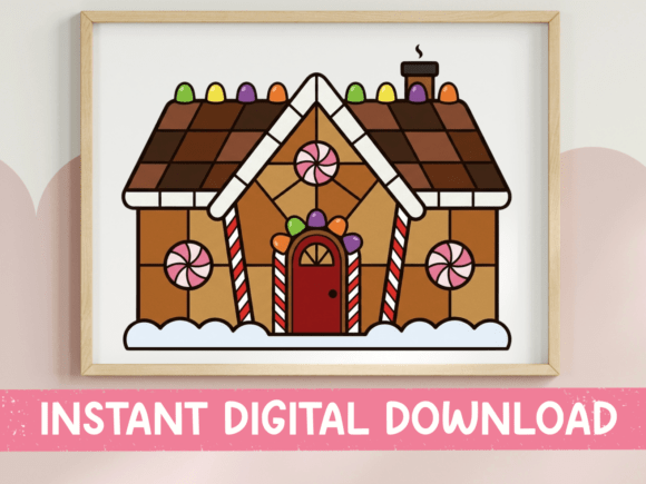 Stained Glass Gingerbread House: A Holiday T-Shirt Design Gem