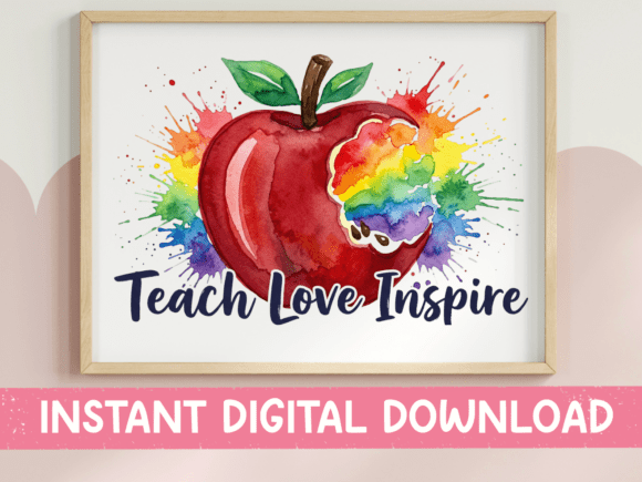 Teach Love Inspire: A Graphic for T-Shirt Designs